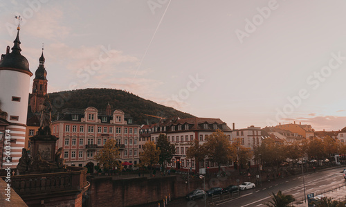 Neckar Waterfront in Heidelberg, Germany