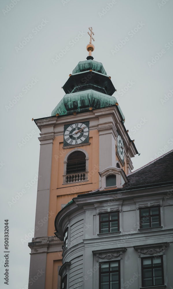 Clocktower in Vienna, Austria