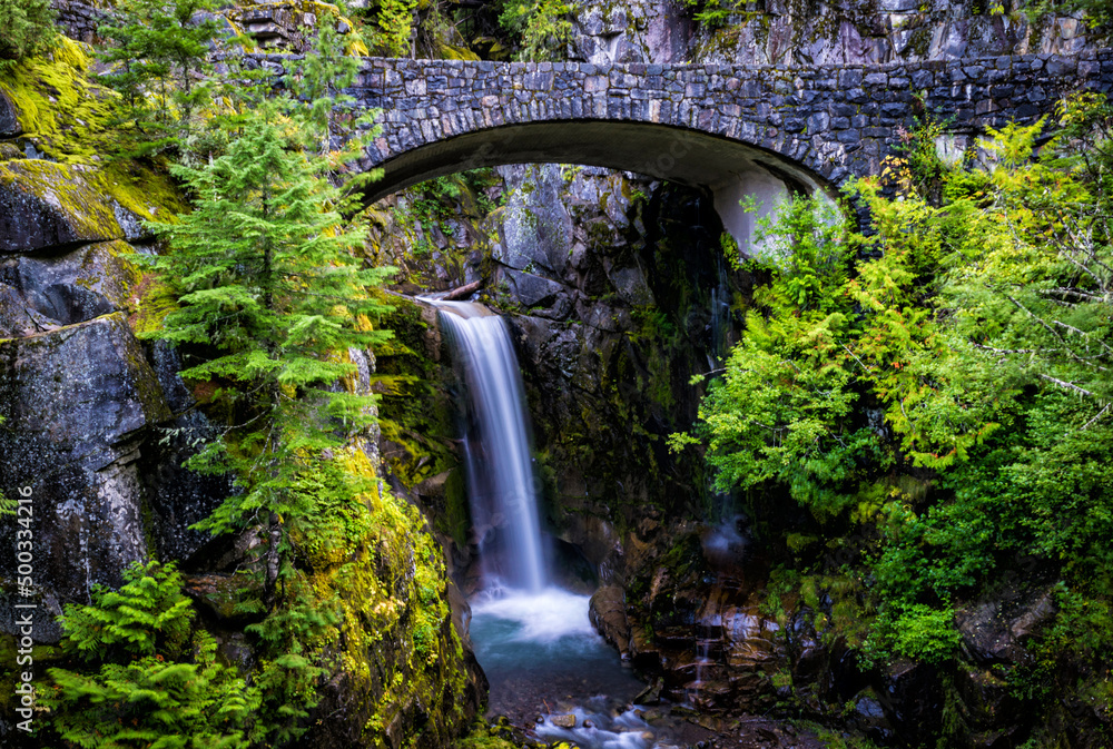 Christine Falls at Mount Rainer National Park Christine Falls at Mount Rainer National Park