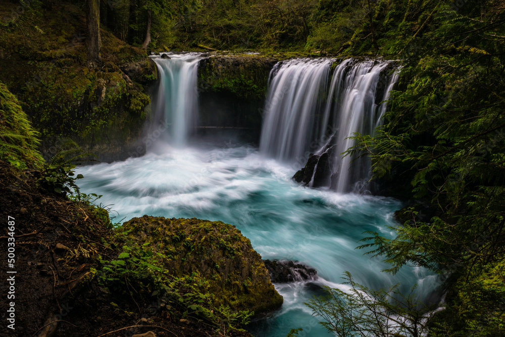 Spirit Falls in the Columbia River Gorge.
