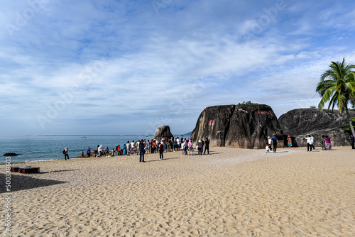 Landscape of Tianya Haijiao Scenic Spot, Sanya City, Hainan Province, China photo