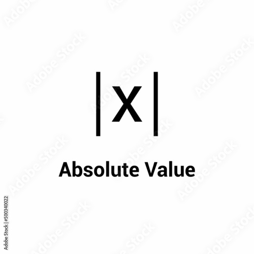 Obraz na plátne absolute value symbol in mathematics