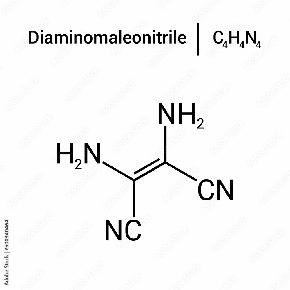 chemical structure of Diaminomaleonitrile (C4H4N4) chemical structure of Diaminomaleonitrile (C4H4N4)