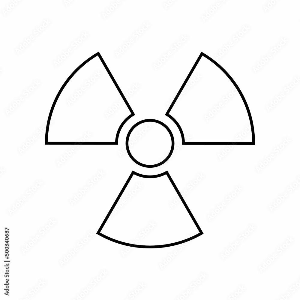 gamma ray radiation symbol vector illustration gamma ray radiation symbol vector illustration