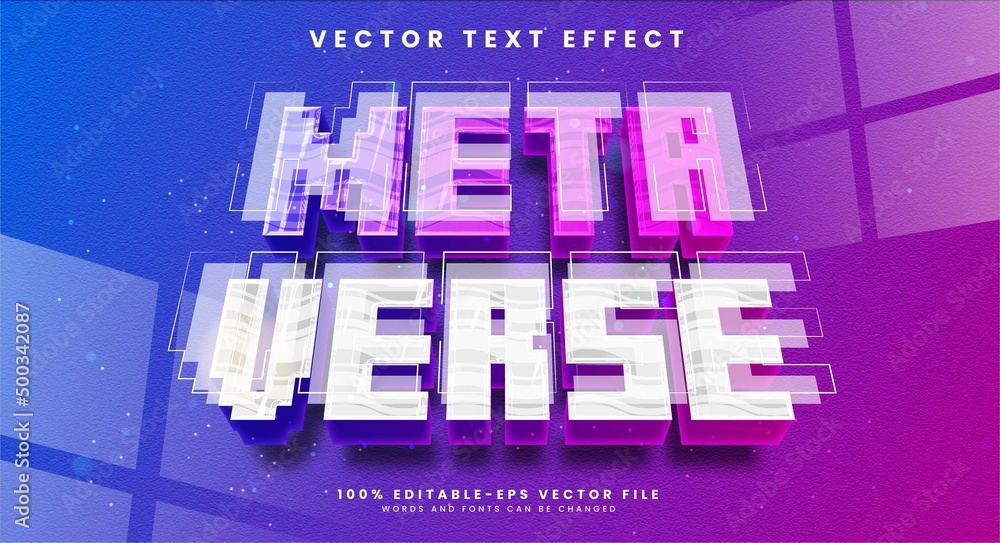 Metaverse 3d editable text effect suitable fot digital cryptocurrency theme. Metaverse 3d editable text effect suitable fot digital cryptocurrency theme.