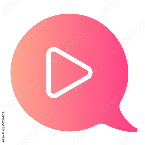 video marketing gradient icon