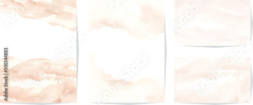 abstract color paint brush strokes set Watercolor elements