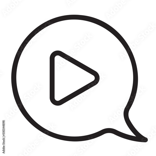 video marketing line icon