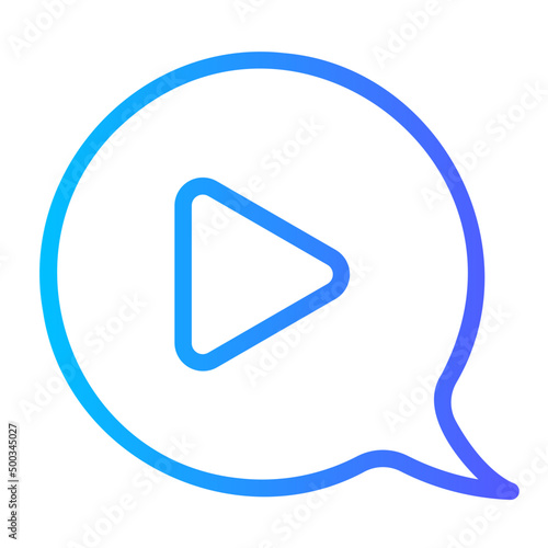 video marketing gradient icon