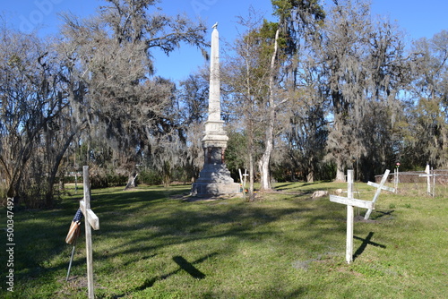 Monument at Hodges Bend Cemetery, Sugar Land, Texas