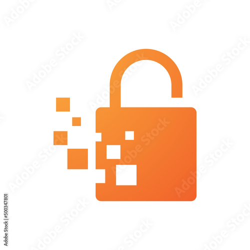 Padlock illustration vector design