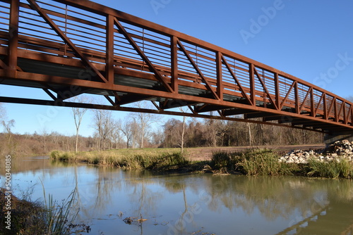 Bridge at Oyster Creek, Cullinan Park, Sugar Land, Texas photo