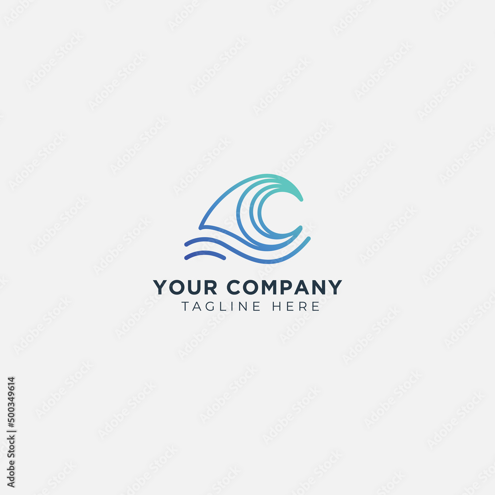 line art minimalist wave logo ocean line art minimalist wave logo ocean