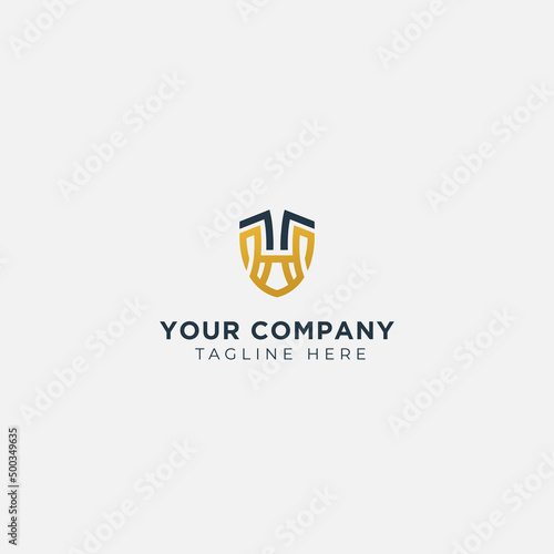 Free Download abstract H letter badge logo - GFXLoad