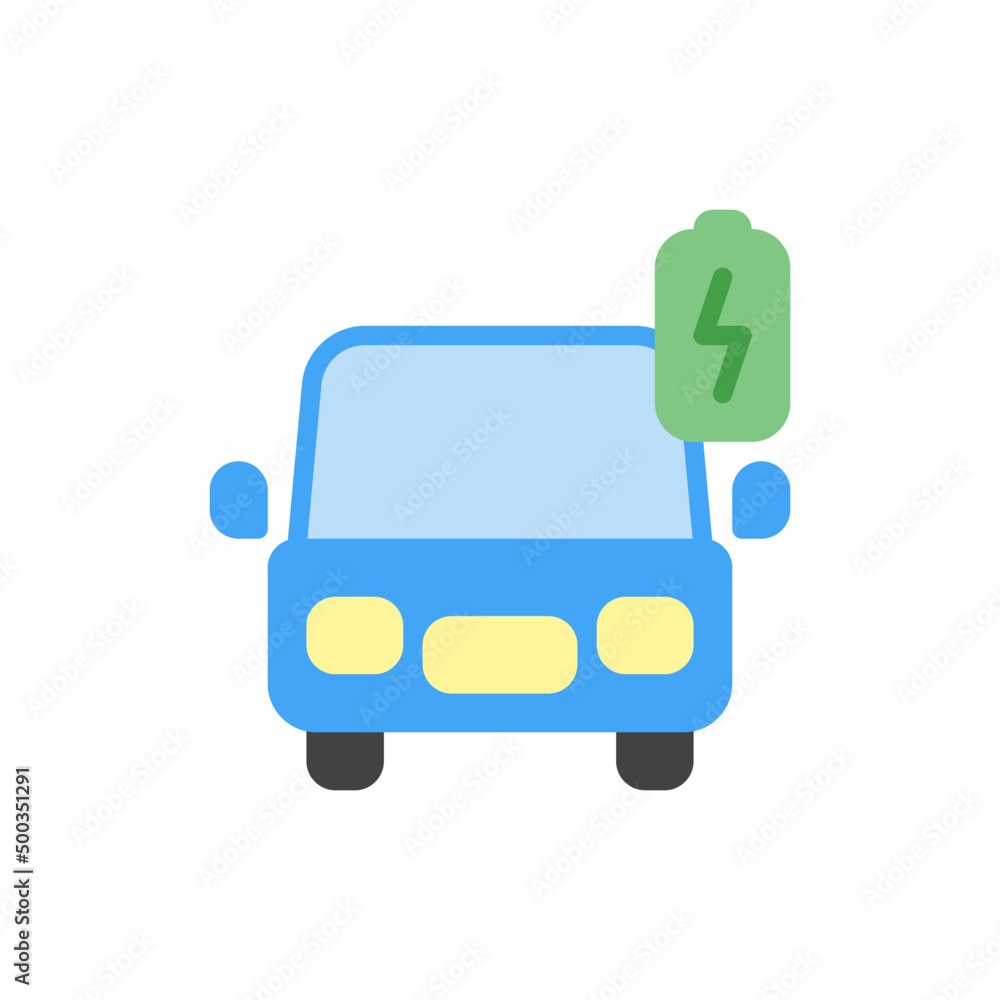 Electric car icon symbol. Green hybrid vehicles charging point logotype, Eco friendly vehicle concept, Vector illustration Electric car icon symbol. Green hybrid vehicles charging point logotype, Eco friendly vehicle concept, Vector illustration