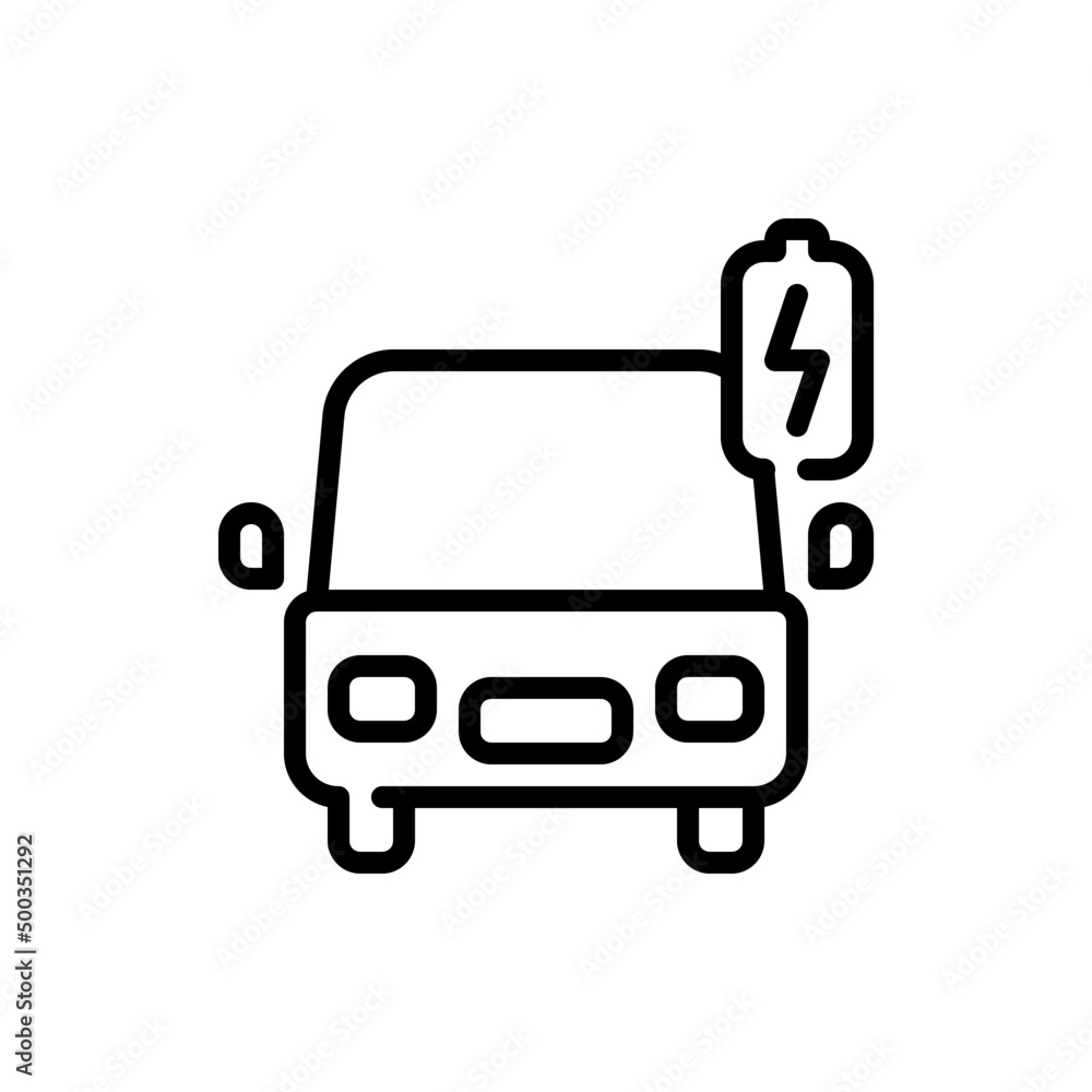 Electric car icon symbol. Green hybrid vehicles charging point logotype, Eco friendly vehicle concept, Vector illustration Electric car icon symbol. Green hybrid vehicles charging point logotype, Eco friendly vehicle concept, Vector illustration