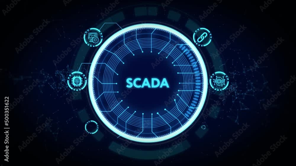 System Supervisory Control And Data Acquisition technology concept. SCADA System Supervisory Control And Data Acquisition technology concept. SCADA