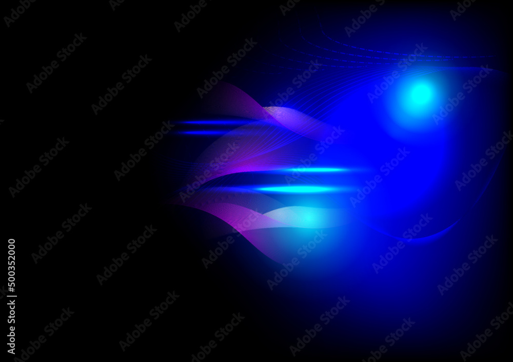 Obraz premium Abstract background tech glow neon. Beautiful abstract wave technology background