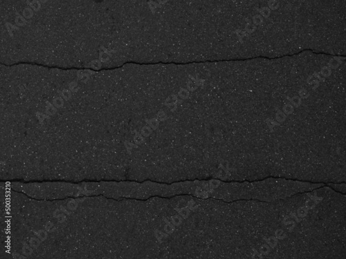 Wallpaper Mural crack black asphalt road texture Torontodigital.ca