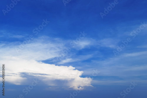 Beautiful blue sky with cloud in nature 