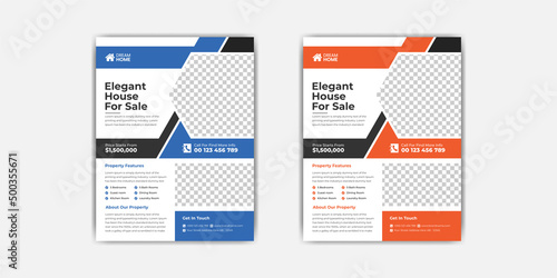 Real estate flyer template