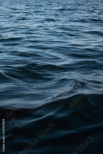 Water texture background. Deep lake. Waves