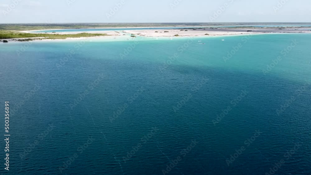 Orbiting Aerial View of Bacalar Lagoon Orbiting Aerial View of Bacalar Lagoon