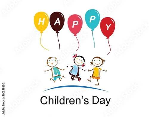 symbol icon Illustration Of Happy Children s Day