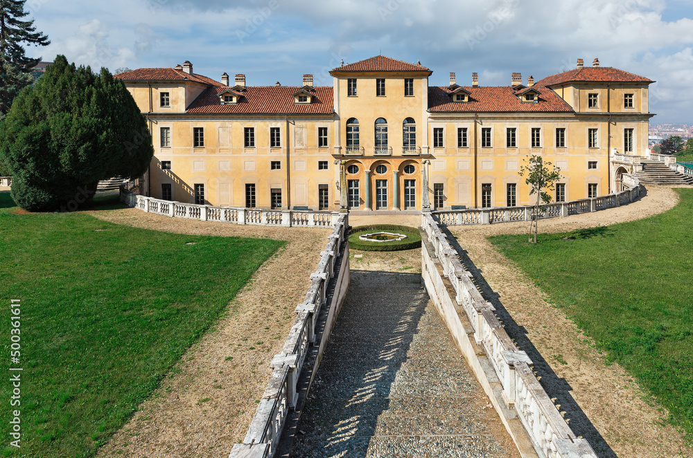 beautiful architecture of medieval Villa della Regina
