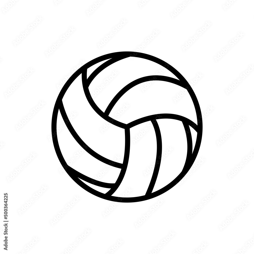 VOLLYBALL NEW ICON SIMPLE VECTOR