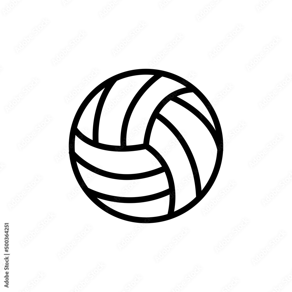 VOLLYBALL NEW ICON SIMPLE VECTOR