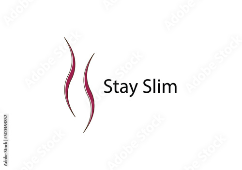 Slim   fit body logo symbol icon design inspiration