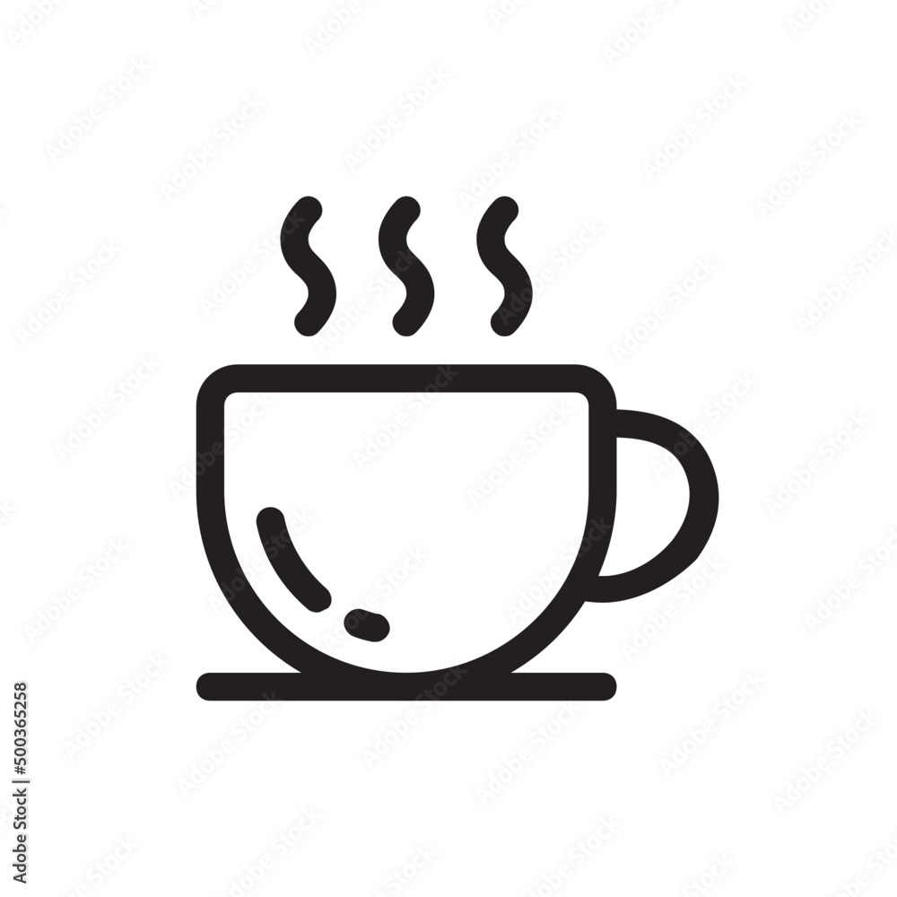 Hot Coffee , Winter outline icon. Hot Coffee , Winter outline icon.