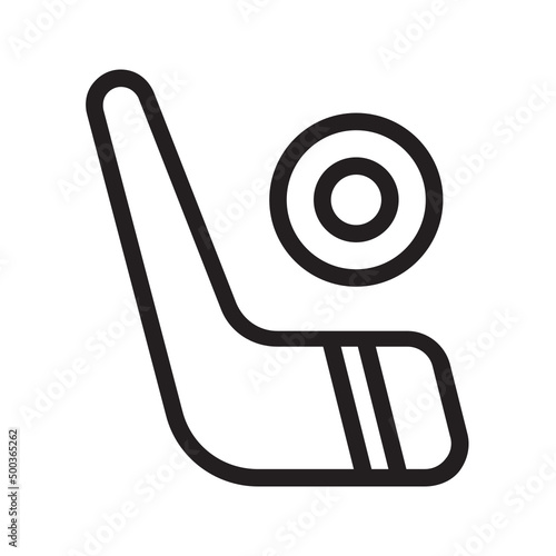 Ice Hockey , Winter outline icon.