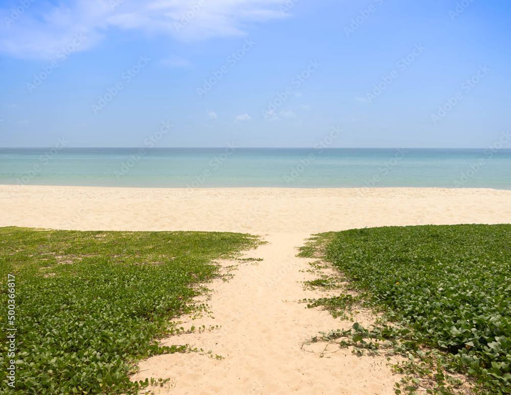 Beautiful background of sea sand and sky Beautiful background of sea sand and sky