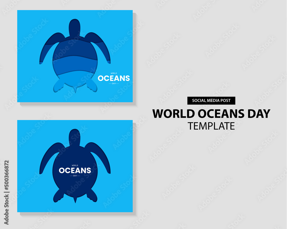 World Oceans Day Bundle Template