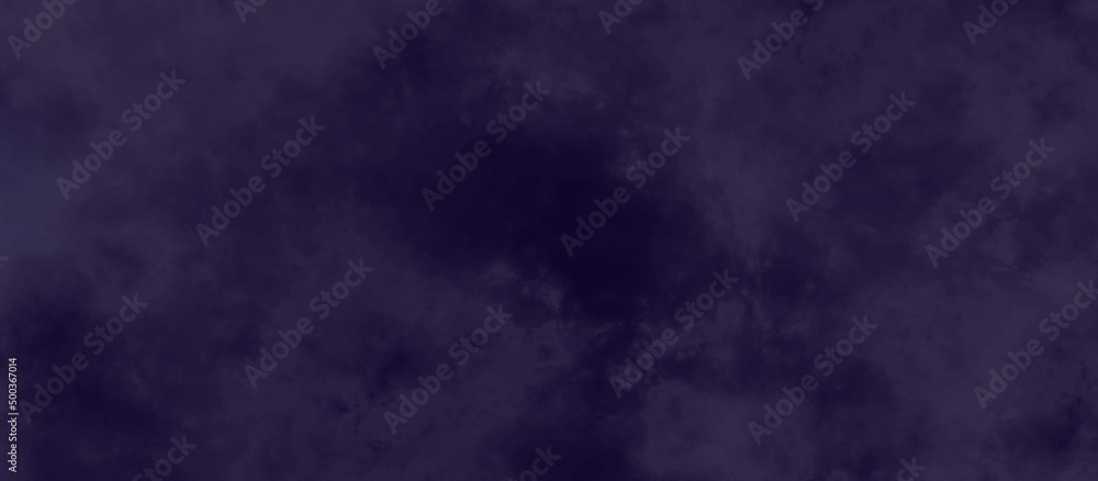 Abstract dark blue violet color with bokeh background. Close up drawn artwork. Grunge pattern for graphic design. Purple textured aquarelle painted lightning night sky and thunder storm, smoke texture