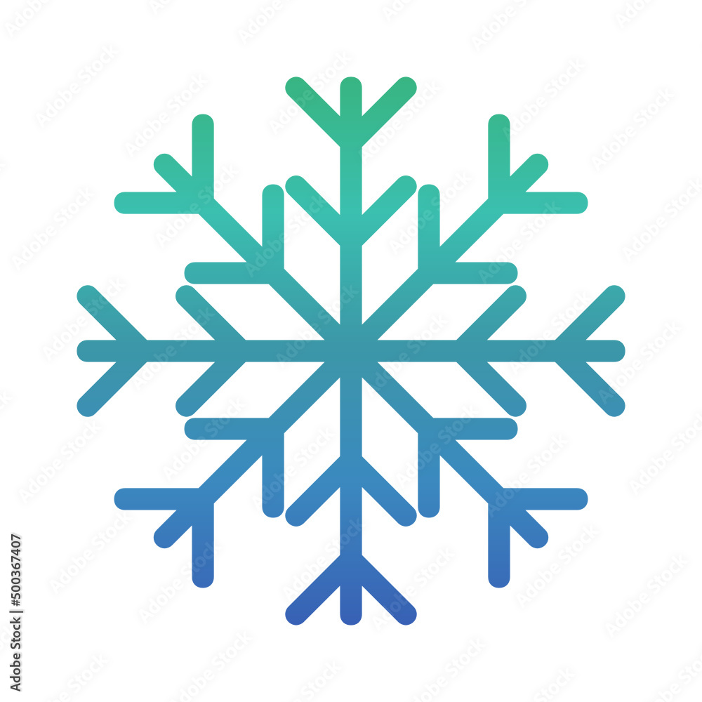 Snowflake , Winter gradient icon. Snowflake , Winter gradient icon.