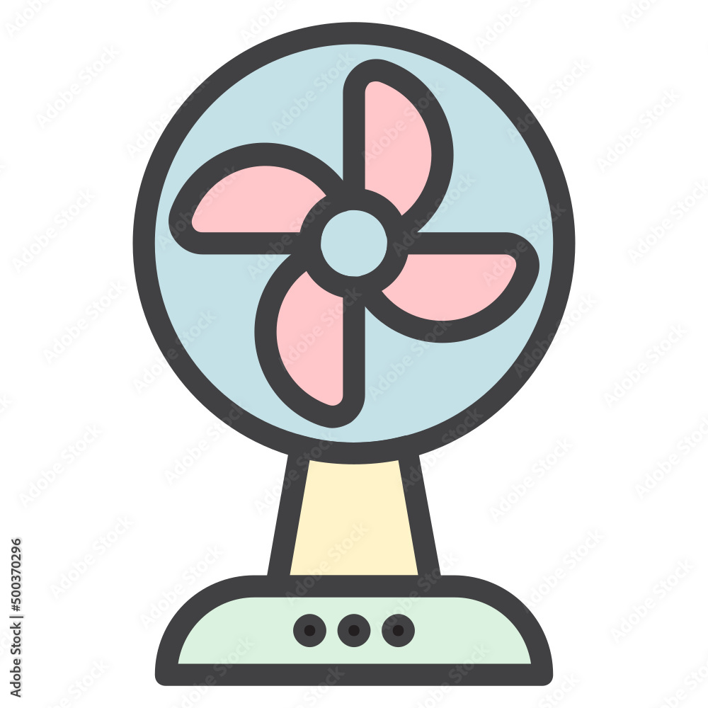 Fan , Summer filled outline icon. Fan , Summer filled outline icon.