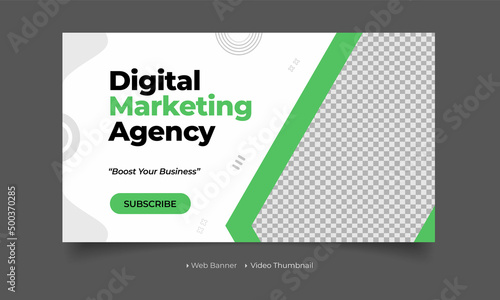 Fully Editable video thumbnail design for opening video tutorials. Customizable thumbnail for live workshop business and webinar. web banner template. Video cover photo for video services, internet