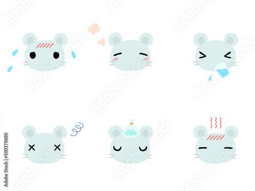 体調不良　熱中症　ネズミ　主線なし
