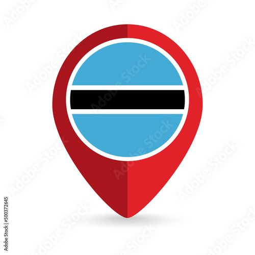 Map pointer with contry Botswana. Botswana flag. Vector illustration. Free Download Map pointer with contry Botswana. Botswana flag. Vector illustration. - GFXLoad