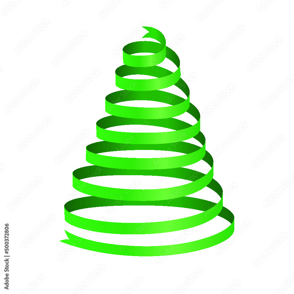 Christmas tree 3d isolated on a white background Christmas tree 3d isolated on a white background