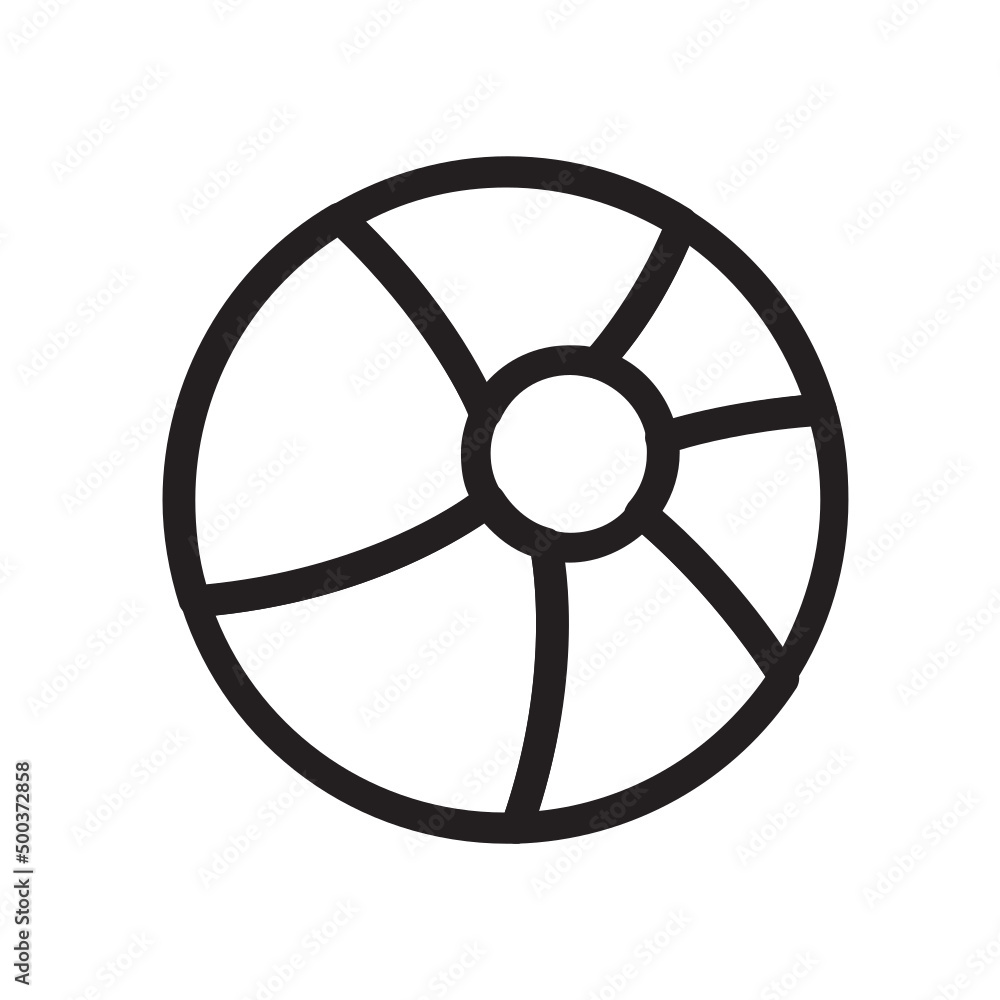 Beach ball , Summer outline icon. Beach ball , Summer outline icon.