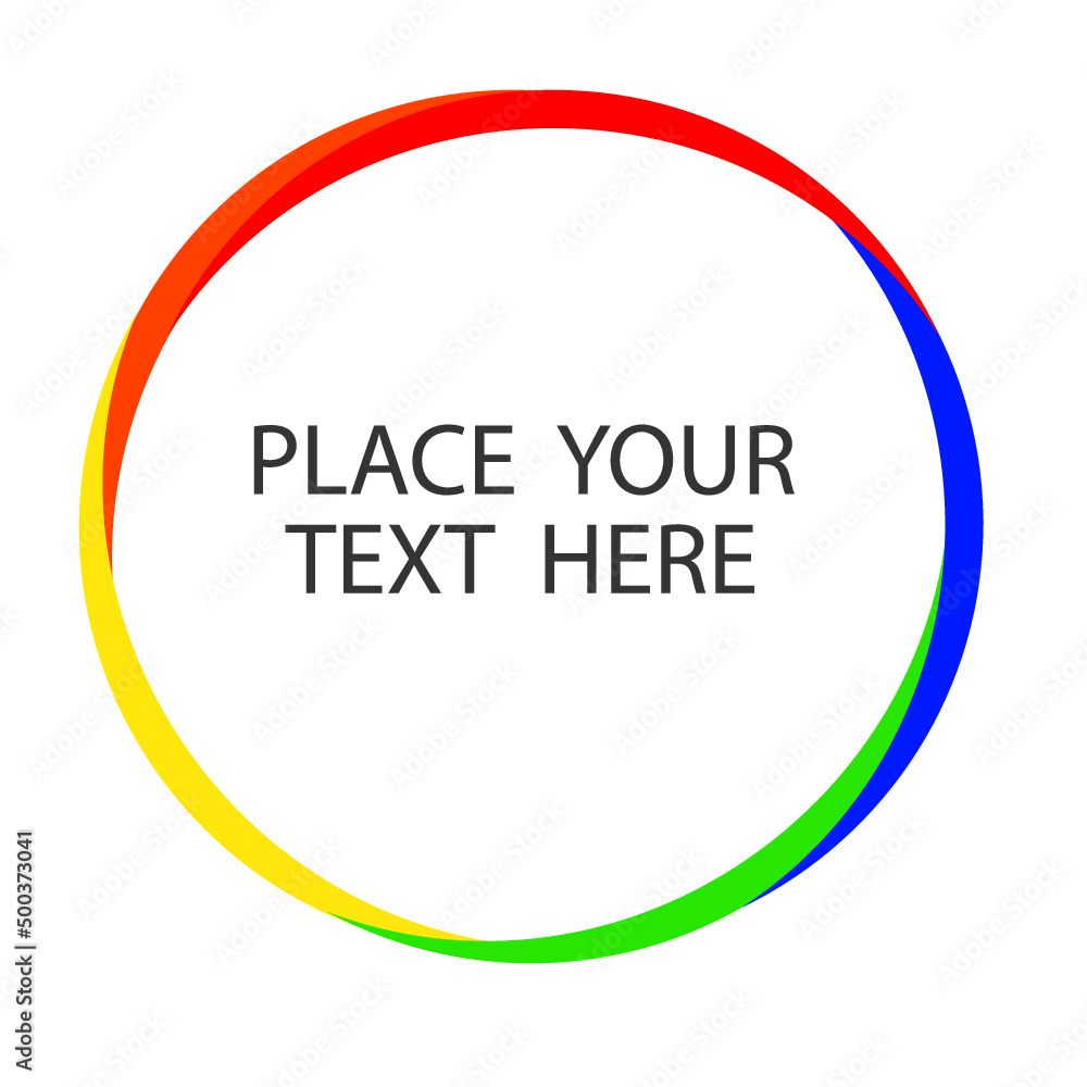Circle banner design. Place your text here Circle banner design. Place your text here