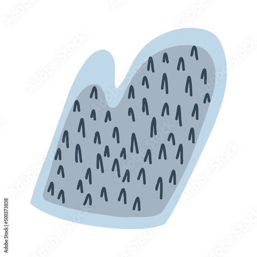 Dog and cat grooming mitt, comb in cartoon flat style. Hair remover, grooming equipment tool for pet coat care isolated on white background. Vector illustration