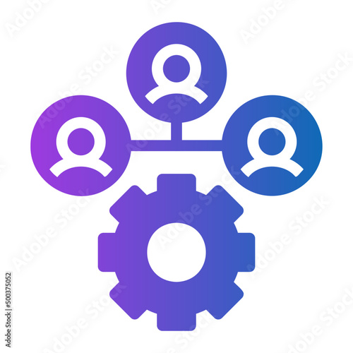 delegate gradient icon