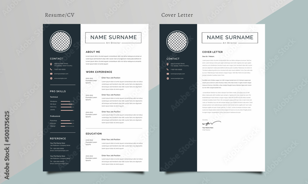 Simple Resume and Cover Letter Design