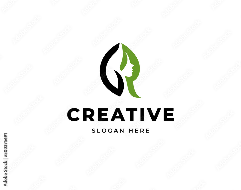Creative leaf G R beauty therapy salon head care vector logo design, Initial letter G R green nature combination logo design Creative leaf G R beauty therapy salon head care vector logo design, Initial letter G R green nature combination logo design
