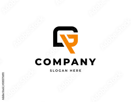 letter G R idea inspiration digital tech vector logo design, Smart genius think idea technology knowledge logo design
